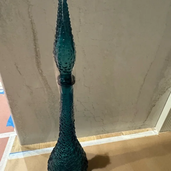 Empoli glass genie bottle decanter